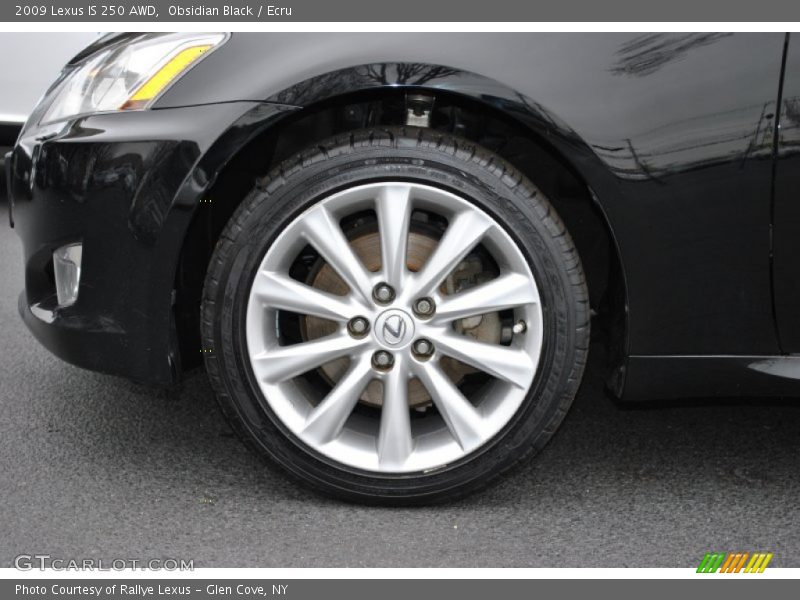 Obsidian Black / Ecru 2009 Lexus IS 250 AWD