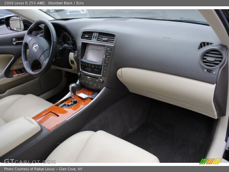 Obsidian Black / Ecru 2009 Lexus IS 250 AWD