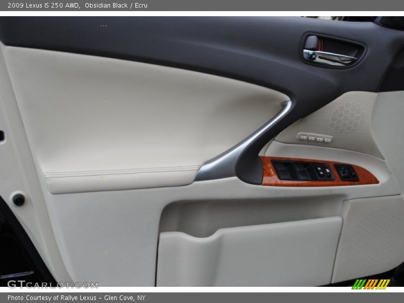 Obsidian Black / Ecru 2009 Lexus IS 250 AWD