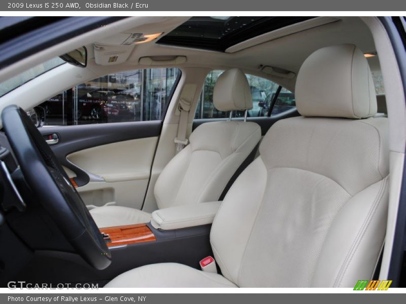 Obsidian Black / Ecru 2009 Lexus IS 250 AWD