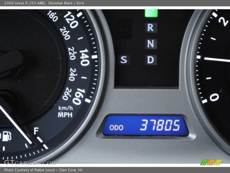 Obsidian Black / Ecru 2009 Lexus IS 250 AWD