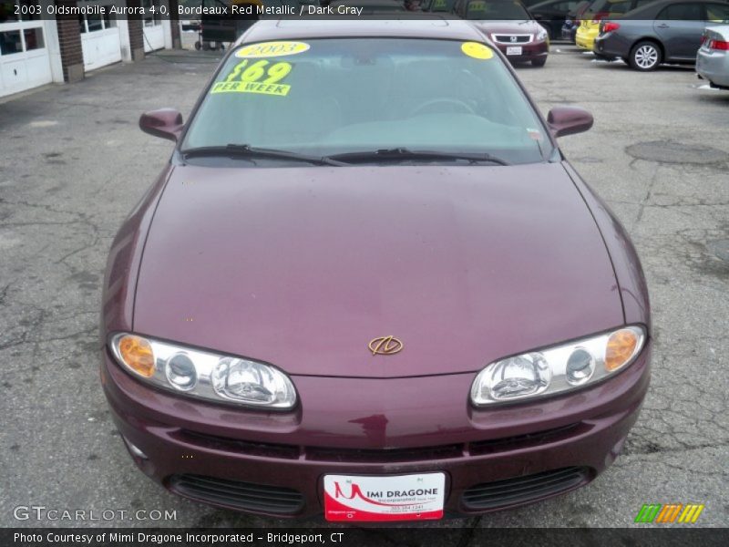 Bordeaux Red Metallic / Dark Gray 2003 Oldsmobile Aurora 4.0