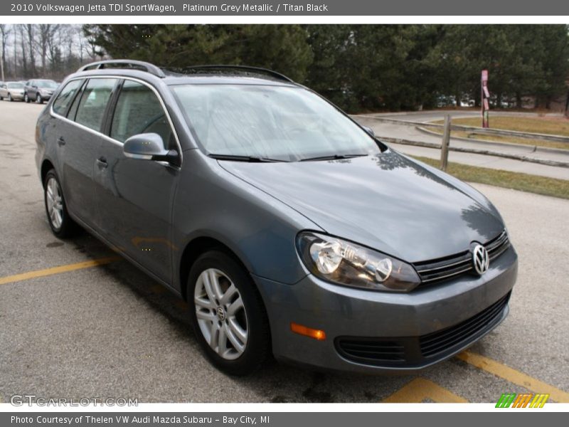 Platinum Grey Metallic / Titan Black 2010 Volkswagen Jetta TDI SportWagen
