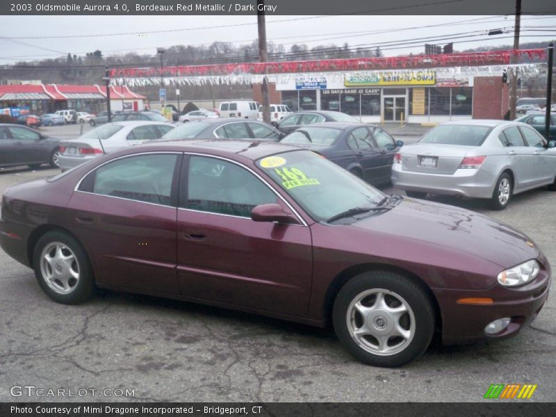 Bordeaux Red Metallic / Dark Gray 2003 Oldsmobile Aurora 4.0