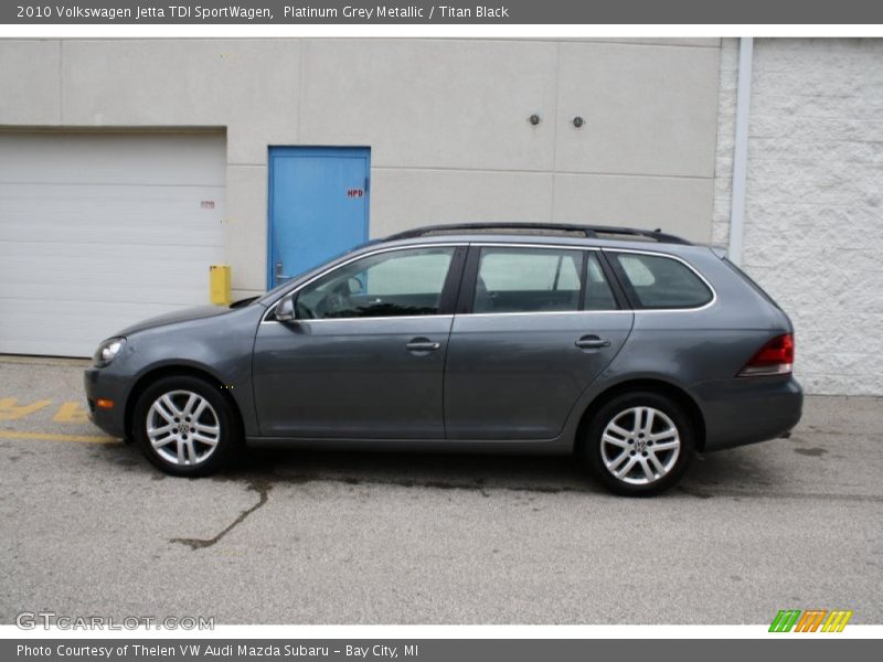 Platinum Grey Metallic / Titan Black 2010 Volkswagen Jetta TDI SportWagen