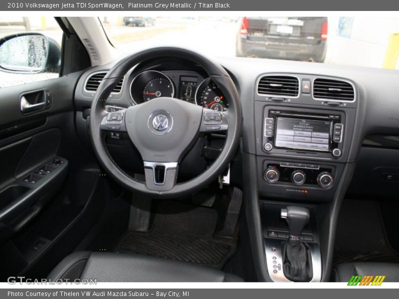 Platinum Grey Metallic / Titan Black 2010 Volkswagen Jetta TDI SportWagen