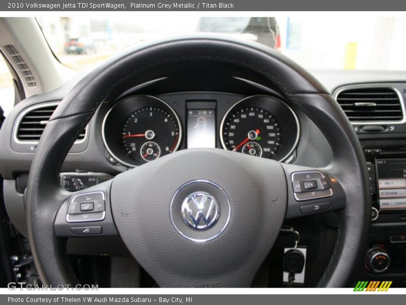 Platinum Grey Metallic / Titan Black 2010 Volkswagen Jetta TDI SportWagen
