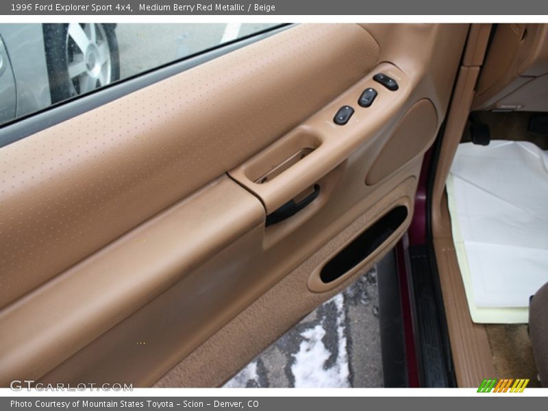 Medium Berry Red Metallic / Beige 1996 Ford Explorer Sport 4x4