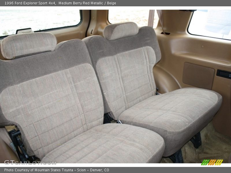 Rear Seat of 1996 Explorer Sport 4x4