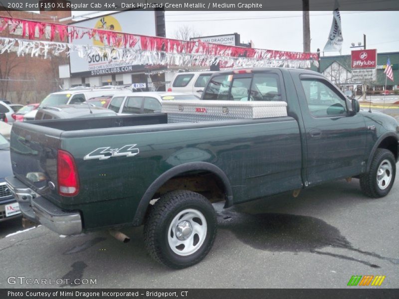 Dark Highland Green Metallic / Medium Graphite 2002 Ford F150 XL Regular Cab 4x4