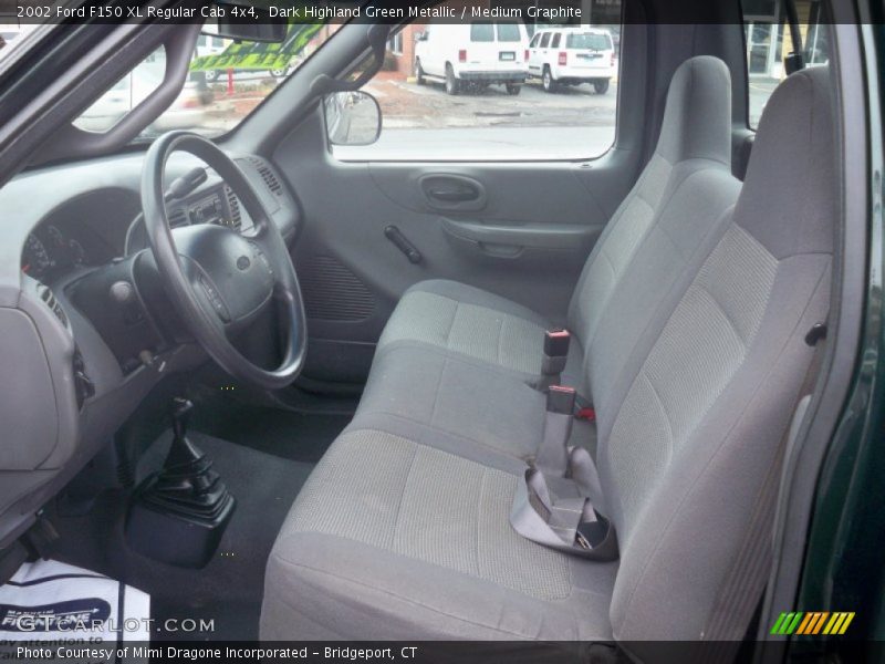 Dark Highland Green Metallic / Medium Graphite 2002 Ford F150 XL Regular Cab 4x4