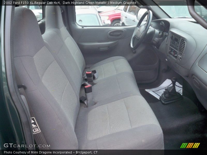 Dark Highland Green Metallic / Medium Graphite 2002 Ford F150 XL Regular Cab 4x4