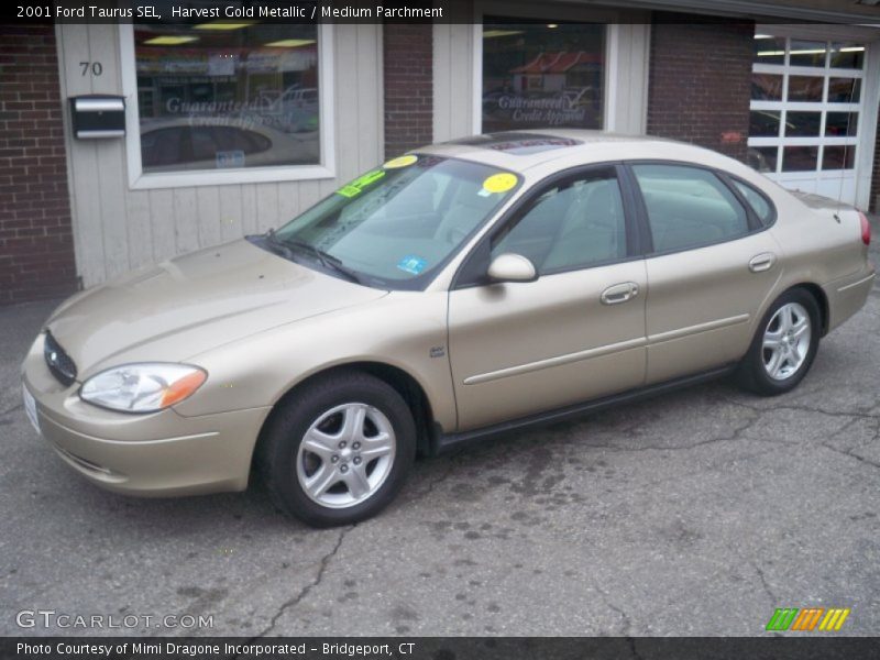 Harvest Gold Metallic / Medium Parchment 2001 Ford Taurus SEL