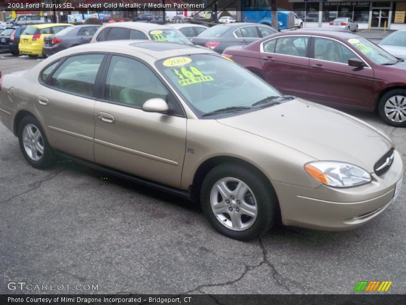Harvest Gold Metallic / Medium Parchment 2001 Ford Taurus SEL