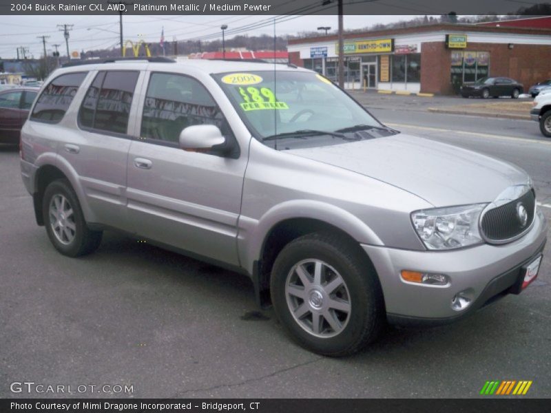 Platinum Metallic / Medium Pewter 2004 Buick Rainier CXL AWD