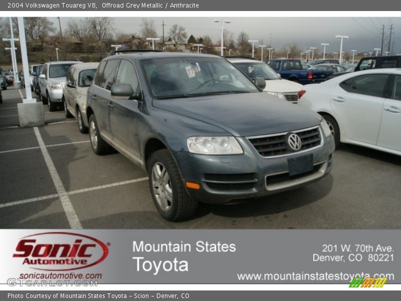 Offroad Grey Metallic / Anthracite 2004 Volkswagen Touareg V8
