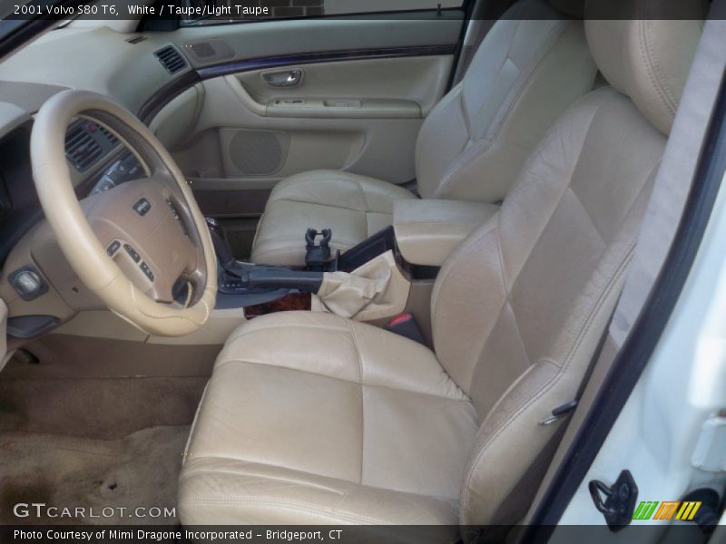 White / Taupe/Light Taupe 2001 Volvo S80 T6