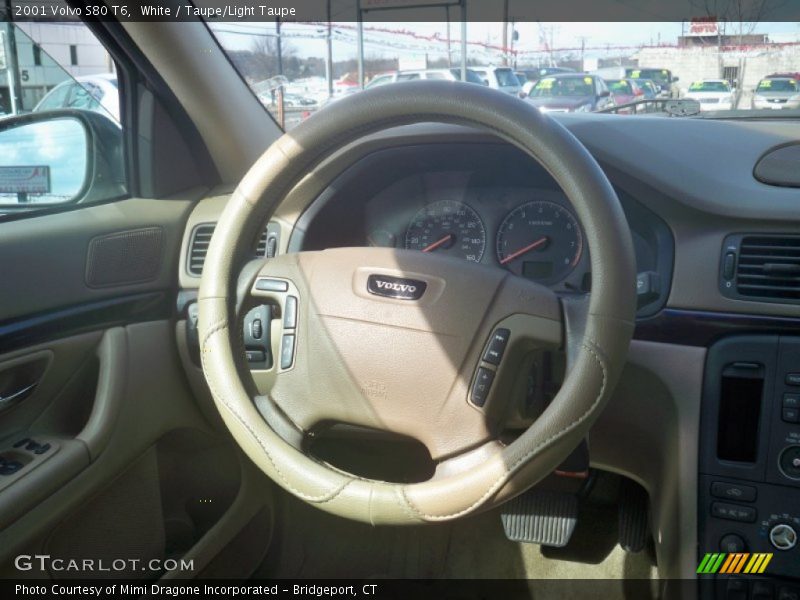 White / Taupe/Light Taupe 2001 Volvo S80 T6