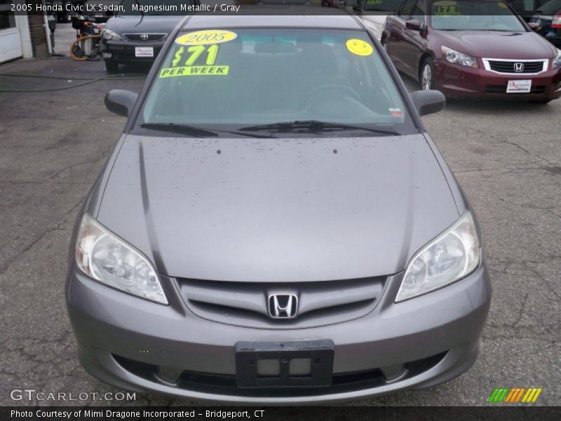 Magnesium Metallic / Gray 2005 Honda Civic LX Sedan