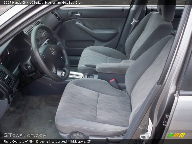 Magnesium Metallic / Gray 2005 Honda Civic LX Sedan