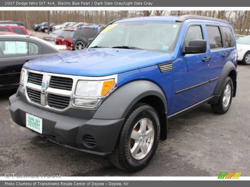 Electric Blue Pearl / Dark Slate Gray/Light Slate Gray 2007 Dodge Nitro SXT 4x4
