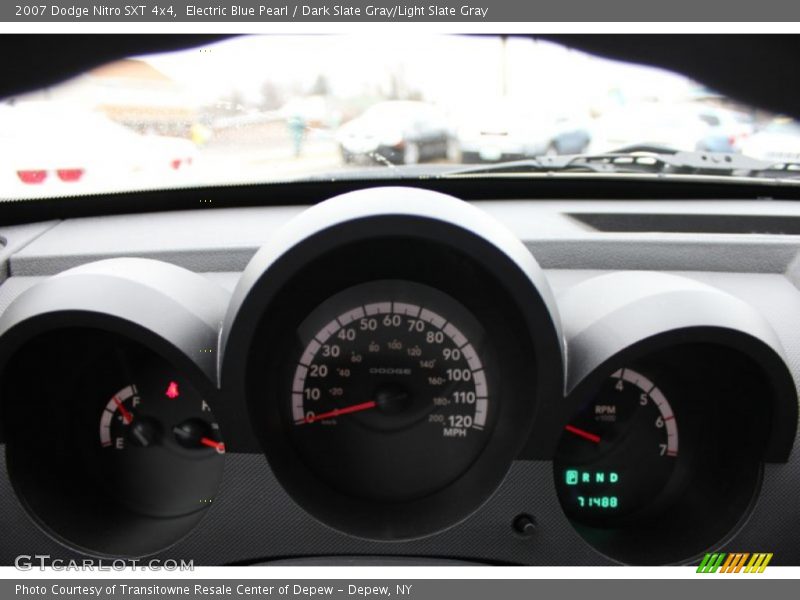 Electric Blue Pearl / Dark Slate Gray/Light Slate Gray 2007 Dodge Nitro SXT 4x4