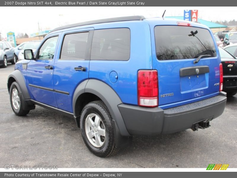 Electric Blue Pearl / Dark Slate Gray/Light Slate Gray 2007 Dodge Nitro SXT 4x4