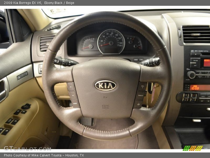 Ebony Black / Beige 2009 Kia Borrego EX V6