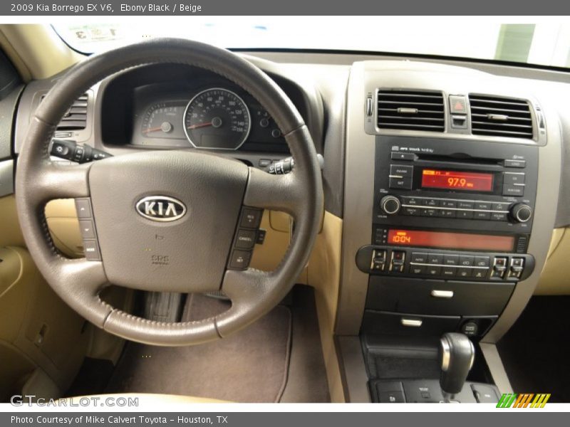 Ebony Black / Beige 2009 Kia Borrego EX V6