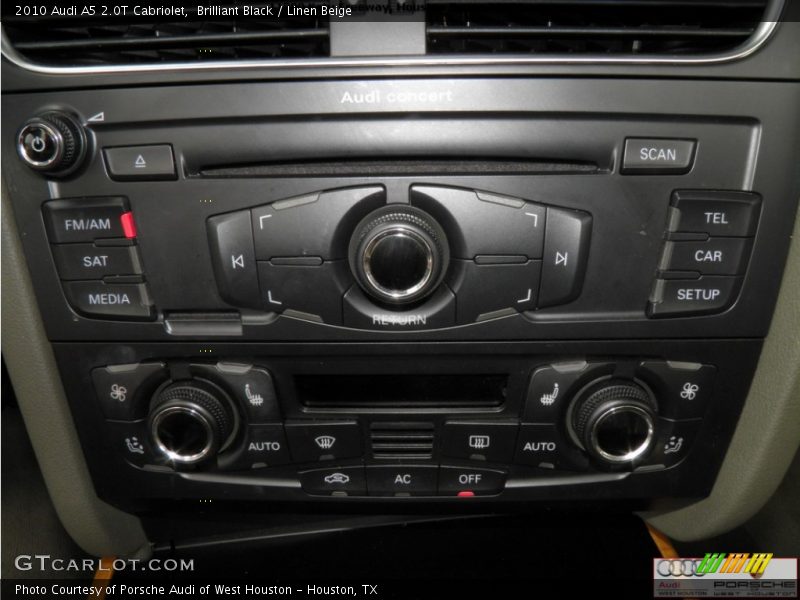 Brilliant Black / Linen Beige 2010 Audi A5 2.0T Cabriolet