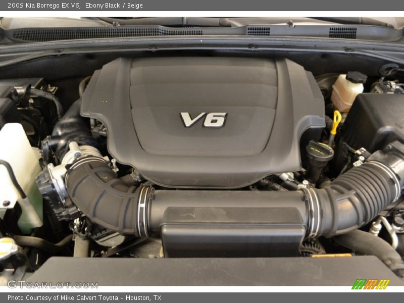 Ebony Black / Beige 2009 Kia Borrego EX V6