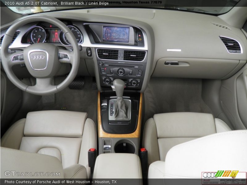 Brilliant Black / Linen Beige 2010 Audi A5 2.0T Cabriolet