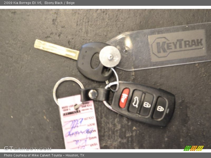 Ebony Black / Beige 2009 Kia Borrego EX V6