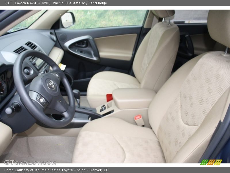 Pacific Blue Metallic / Sand Beige 2012 Toyota RAV4 I4 4WD