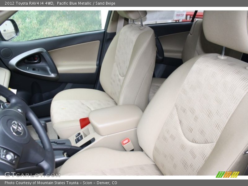Pacific Blue Metallic / Sand Beige 2012 Toyota RAV4 I4 4WD