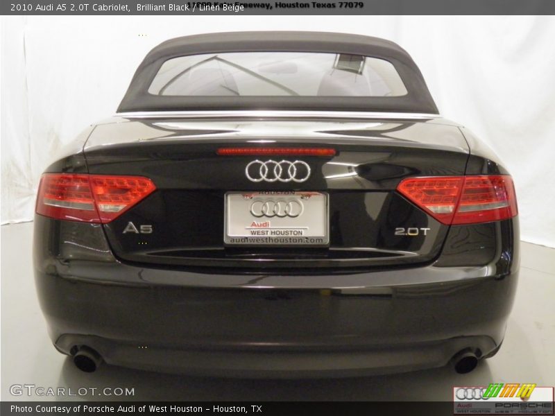 Brilliant Black / Linen Beige 2010 Audi A5 2.0T Cabriolet