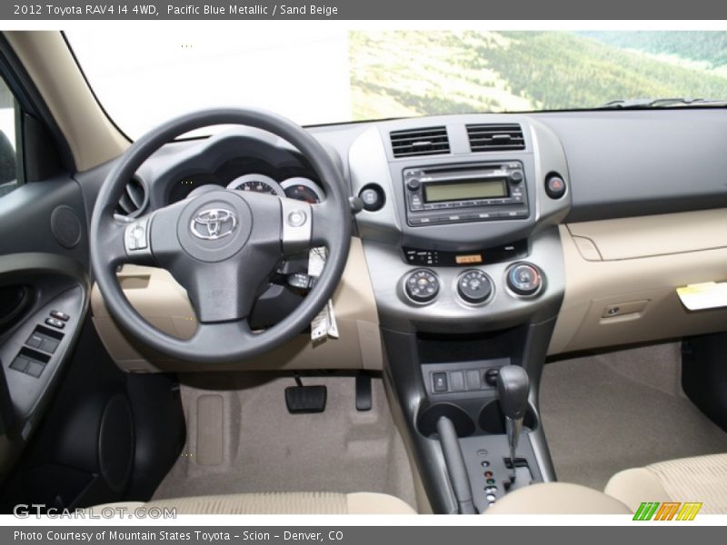 Pacific Blue Metallic / Sand Beige 2012 Toyota RAV4 I4 4WD