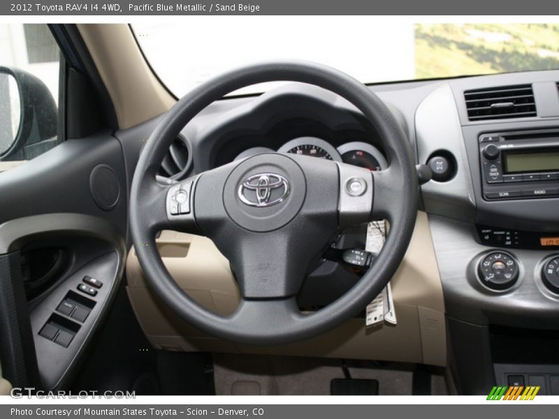 Pacific Blue Metallic / Sand Beige 2012 Toyota RAV4 I4 4WD