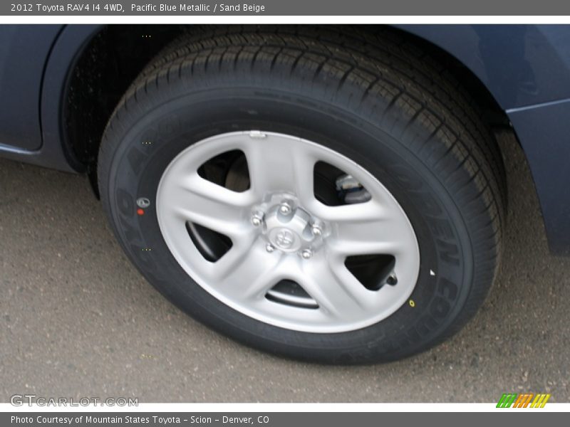 Pacific Blue Metallic / Sand Beige 2012 Toyota RAV4 I4 4WD