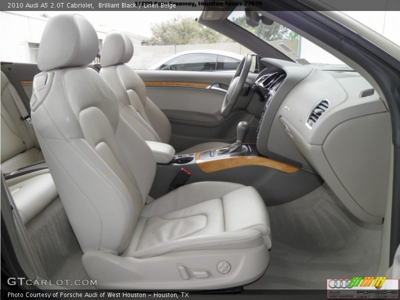 Brilliant Black / Linen Beige 2010 Audi A5 2.0T Cabriolet