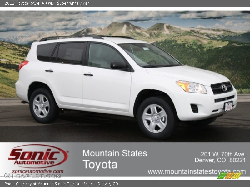 Super White / Ash 2012 Toyota RAV4 I4 4WD