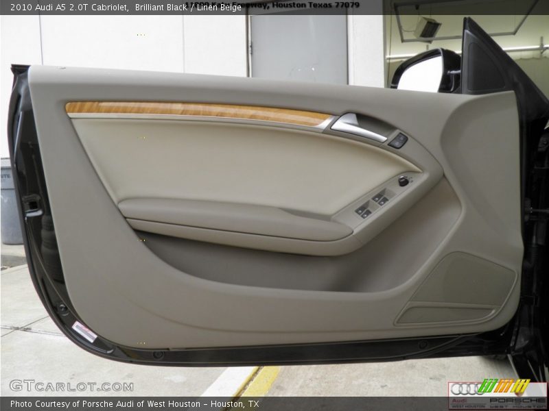 Brilliant Black / Linen Beige 2010 Audi A5 2.0T Cabriolet
