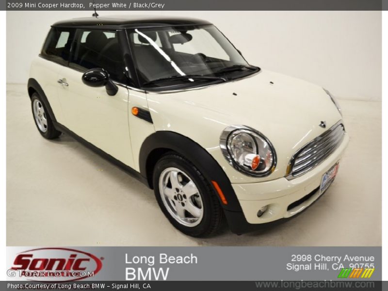 Pepper White / Black/Grey 2009 Mini Cooper Hardtop