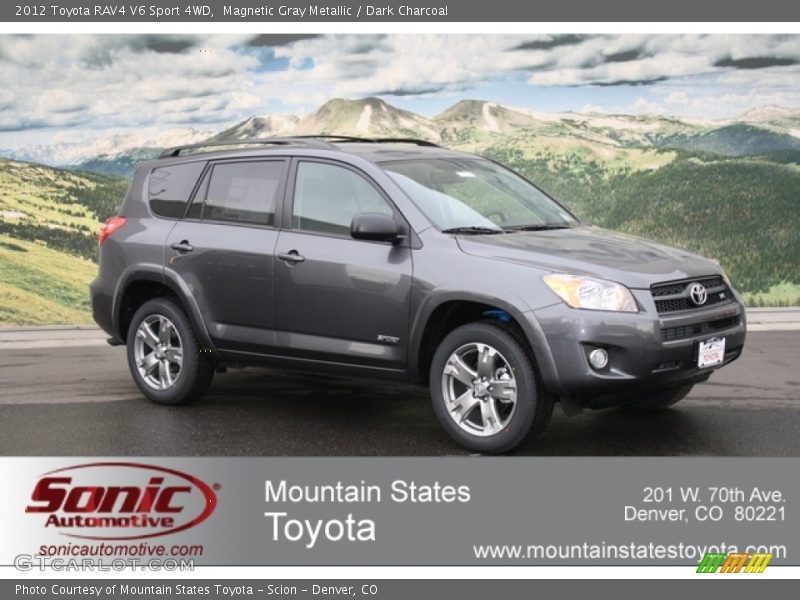 Magnetic Gray Metallic / Dark Charcoal 2012 Toyota RAV4 V6 Sport 4WD