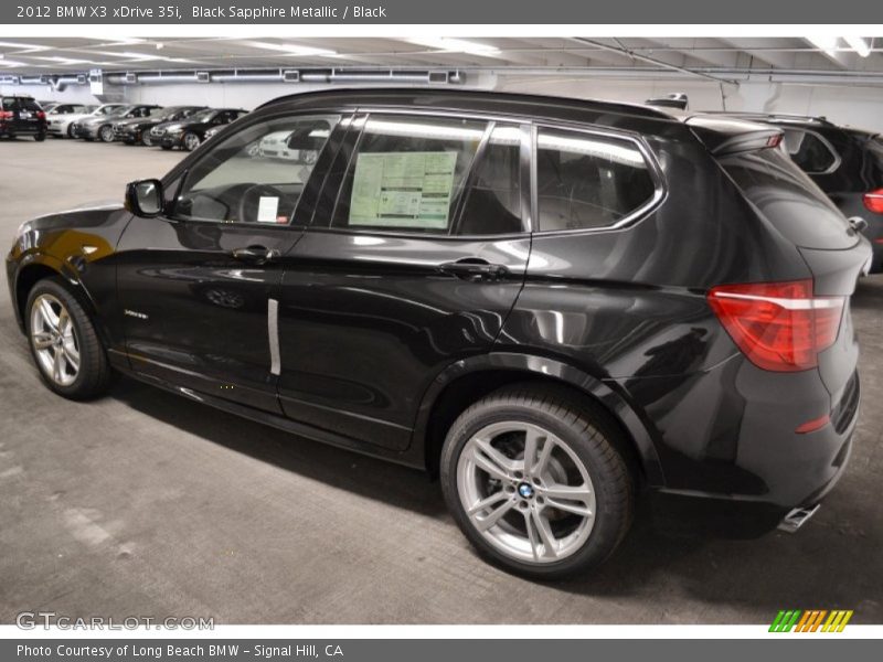 Black Sapphire Metallic / Black 2012 BMW X3 xDrive 35i