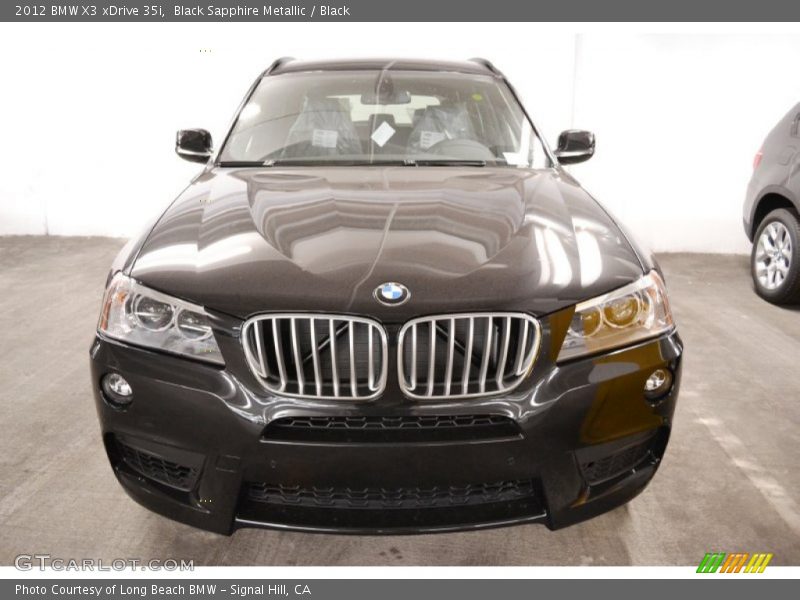 Black Sapphire Metallic / Black 2012 BMW X3 xDrive 35i