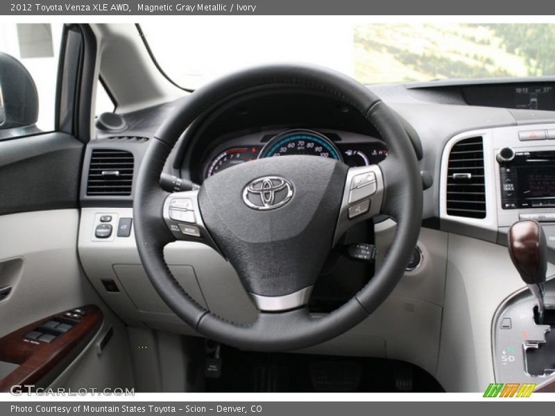 Magnetic Gray Metallic / Ivory 2012 Toyota Venza XLE AWD