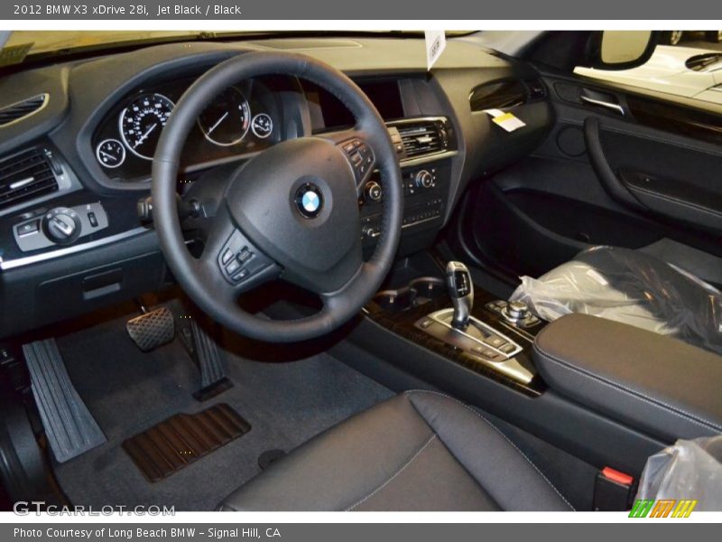 Jet Black / Black 2012 BMW X3 xDrive 28i