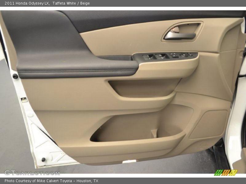 Taffeta White / Beige 2011 Honda Odyssey LX