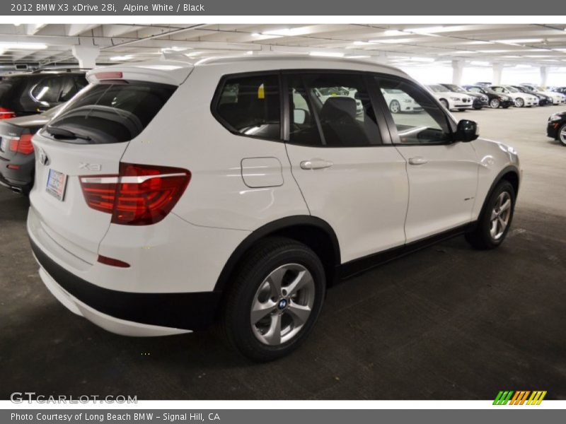 Alpine White / Black 2012 BMW X3 xDrive 28i